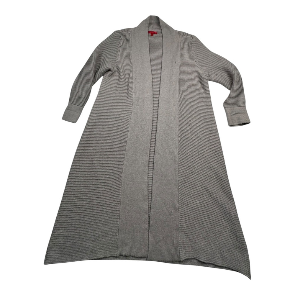 Jennifer Lopez‎ Cardigan Knit Open Front Long Sleeve Gray XL